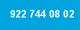 922 744 08 02 922 744 08 02